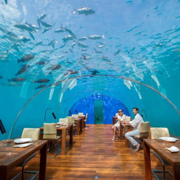 Underwater Dining at Conrad Maldives Rangali Island, Maldives